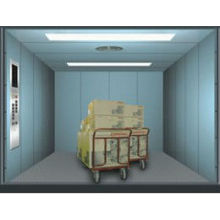 Elevador de carga de la sala de máquinas duradero con una sola puerta
